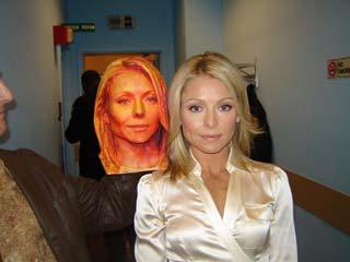 Side by side - the real Kelly Ripa with her Direct Dimensions copy Side by side - the real Kelly Ripa with her Direct Dimensions copy