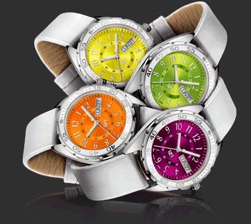 The new colours for the Challenger Lady range of customized watches from 121Time