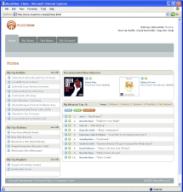 A screen shot of the MusicNow website