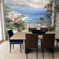 Image of a Murals Your Way dining room mural