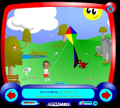 an image taken from the UStarGames Kite Capers game