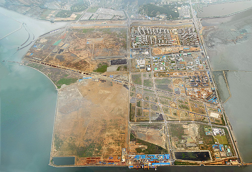 Image of Songdo City site (Gale International, June 2006)